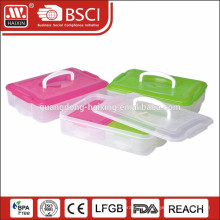 Capas de plástico sushi comida contenedor 2or3